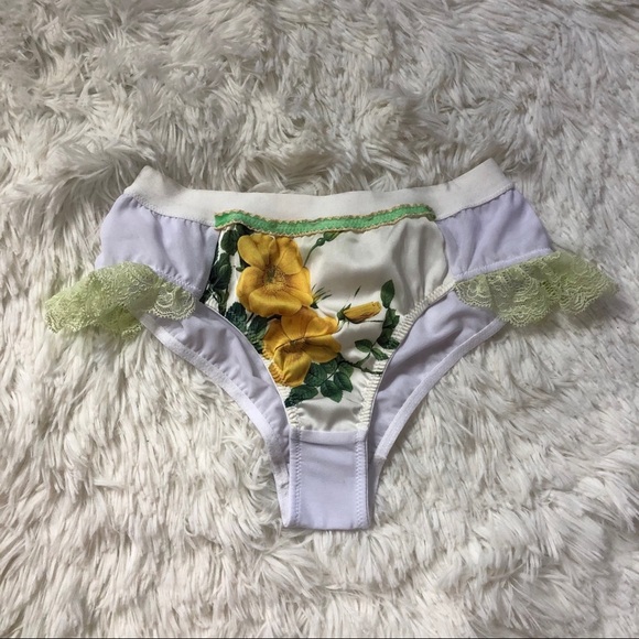 Free People Ivory Floral Panties - Picture 2 of 4